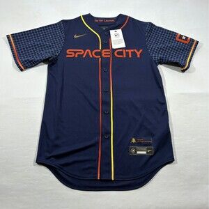 Nike Houston Astros Space City Connect Jersey Blue Bregman #2 Sz S NWT T770-HUCC